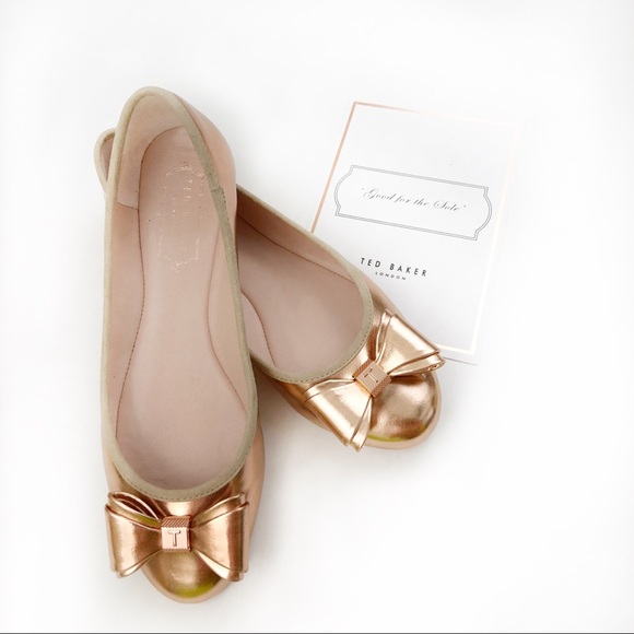 ted baker shoes rose gold